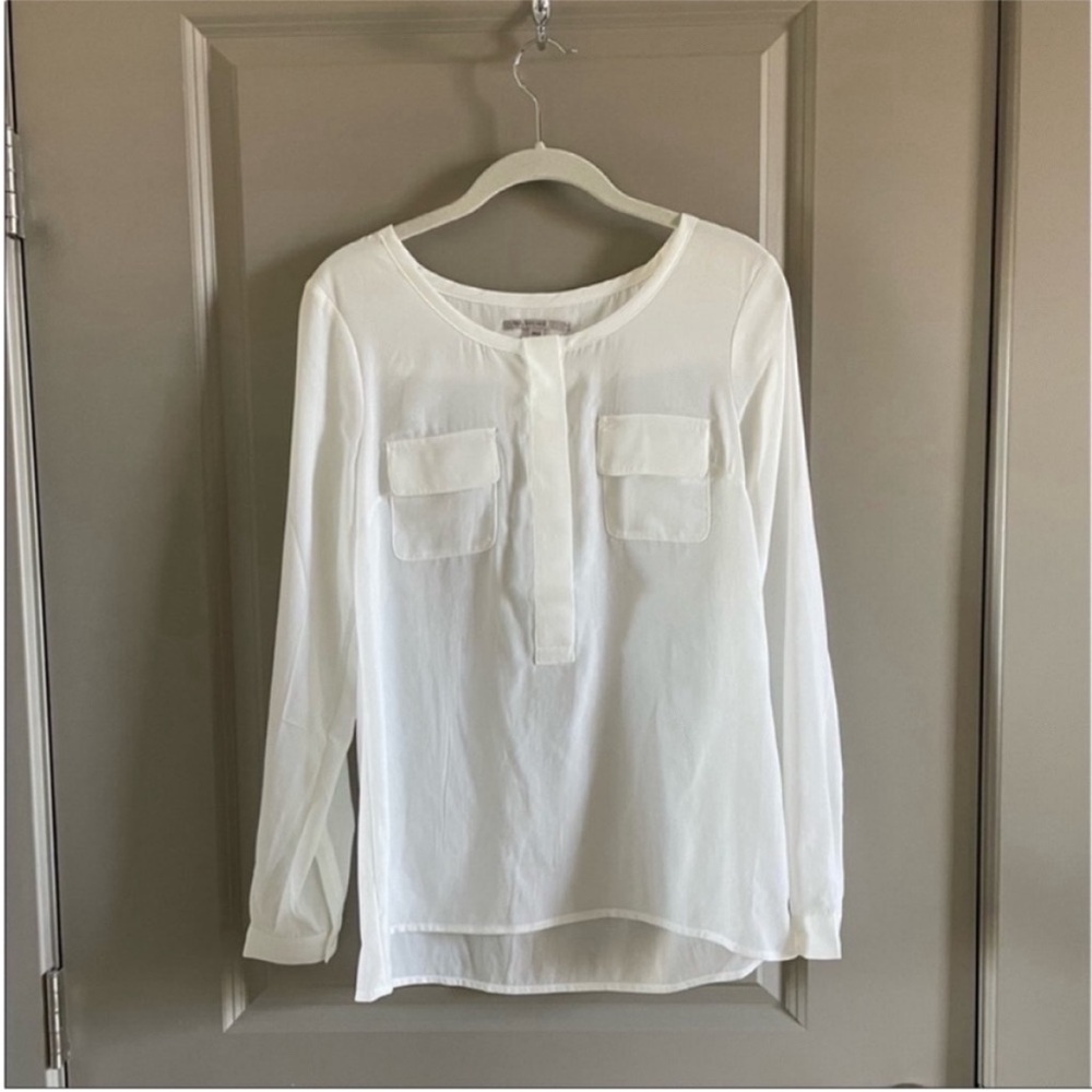 GAP - XS white blouse, a bit sheer. Worn once.